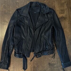 True religion real genuine leather moto jacket